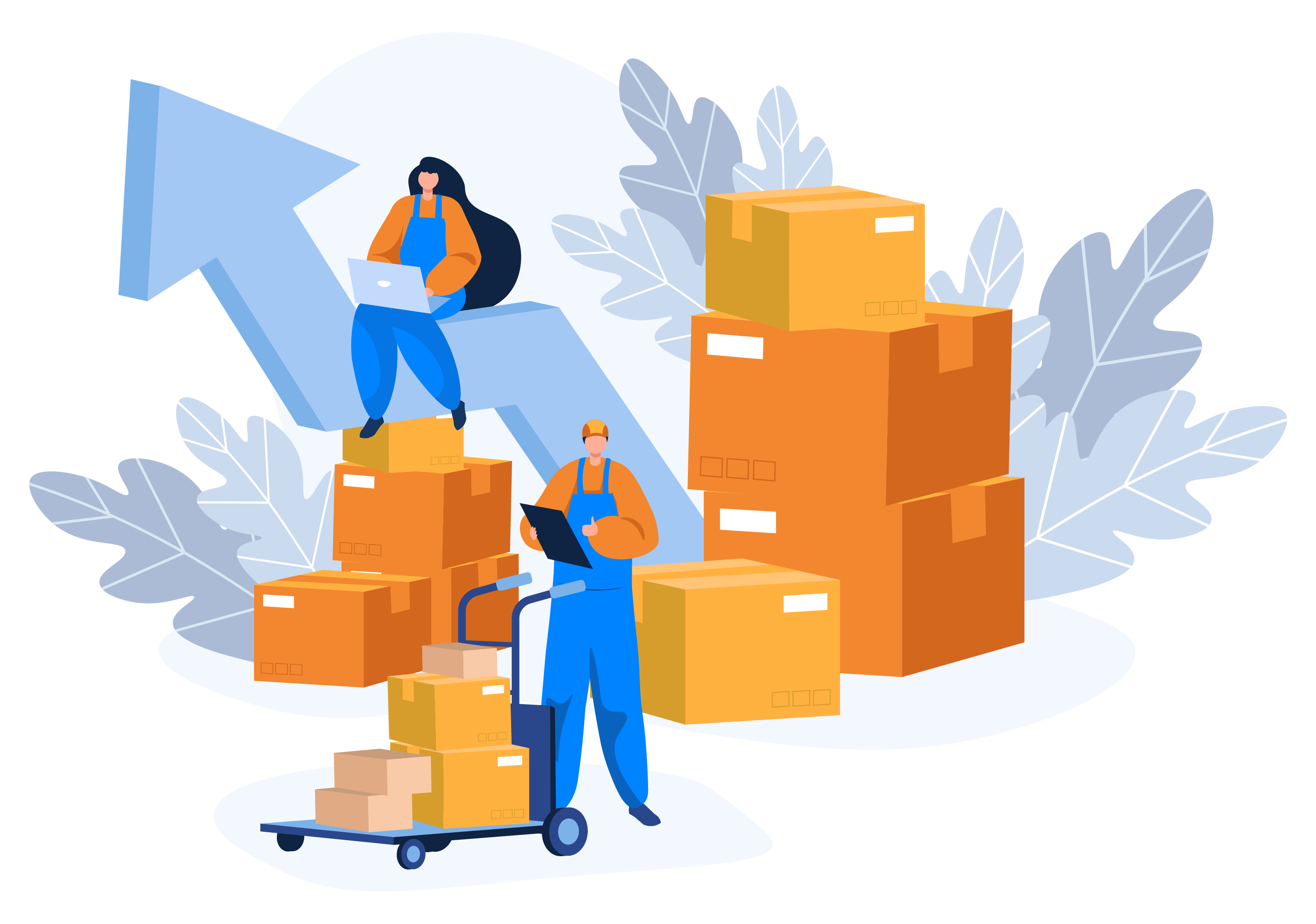 Warehouse workers with packages - Simpl Fulfillment