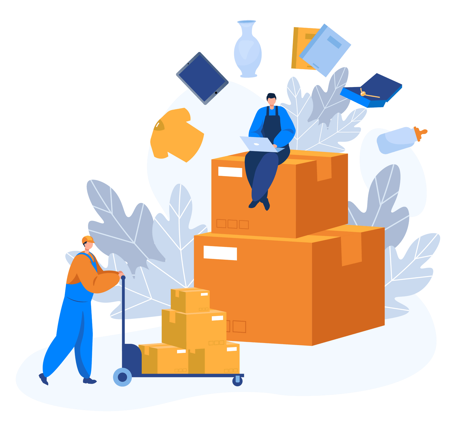 Warehouse workers with packages - Simpl Fulfillment