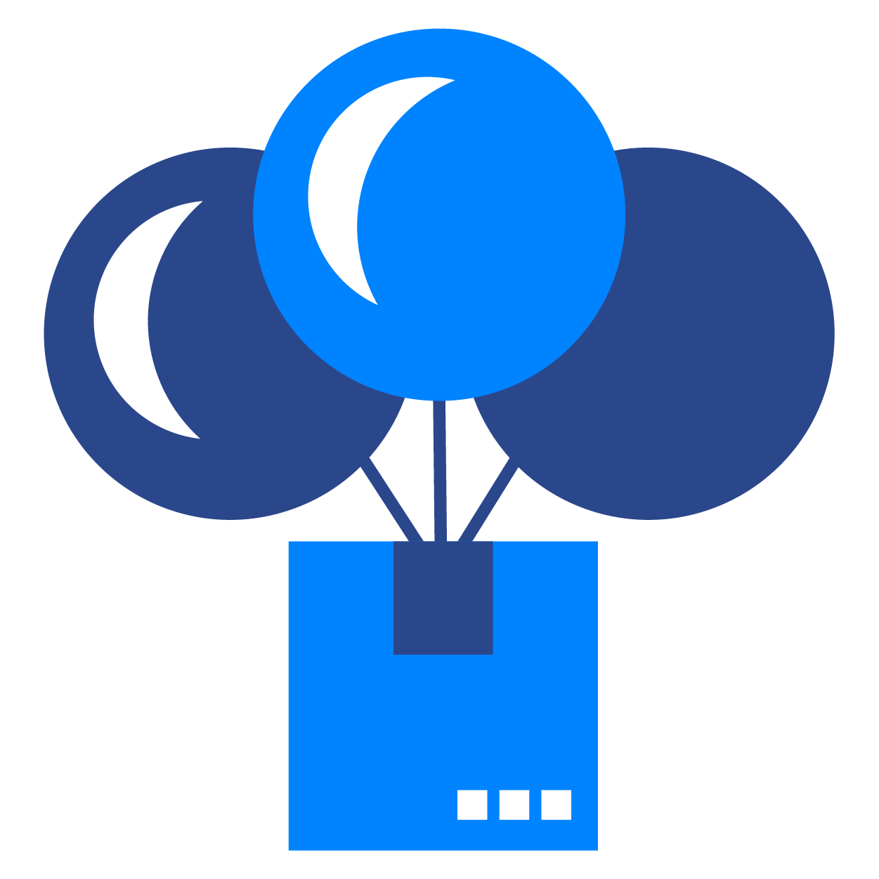 A blue checkbox used in a list