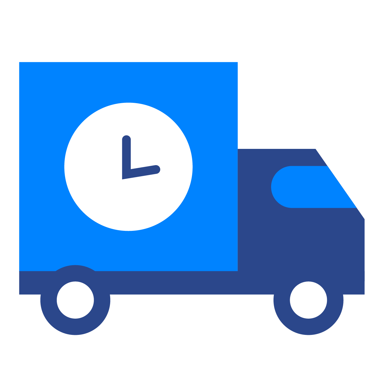 Illustration of Simpl Fulfillment's same-day shipping for orders placed by 12 PM CST.